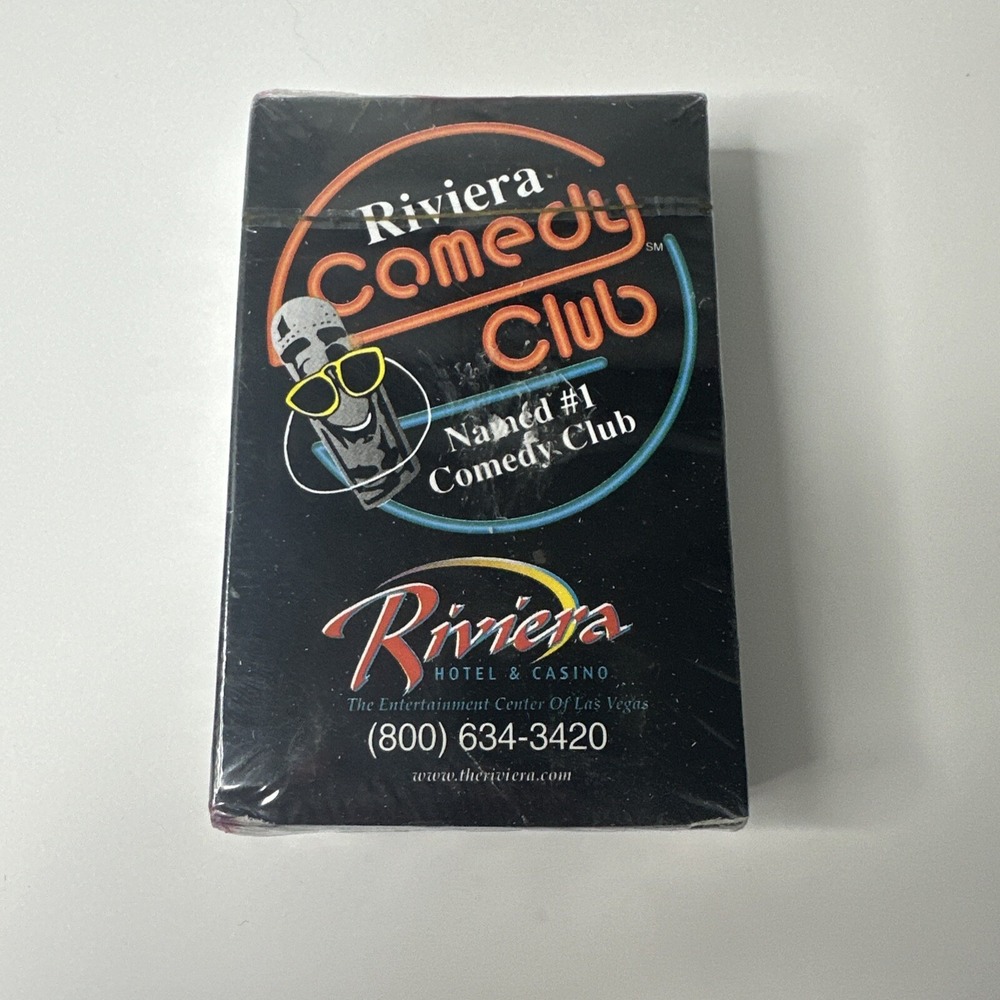 Vintage Riviera Casino/Hotel Las Vegas Comedy Club Deck of Playing Cards SEALED